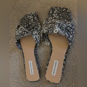 Saks Fifth Avenue Black and White Flats